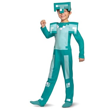 Disguise Minecraft Armor Costume Official Minecraft Kids Halloween Costume Classic Size 78
