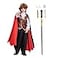 Fooecor Vampire Costume for Boys Scary Halloween Party Vampire Teeth Cosmetic Kit Included