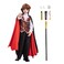 Fooecor Vampire Costume for Boys Scary Halloween Party Vampire Teeth Cosmetic Kit Included