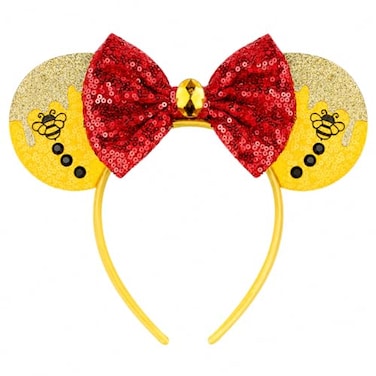 YUNISS Mouse Ears Headband Sequin Mouse Ears for Women Girls Princess Dress Accessories Decorations Party