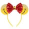 YUNISS Mouse Ears Headband Sequin Mouse Ears for Women Girls Princess Dress Accessories Decorations Party
