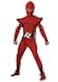 California Costumes Boys Stealth Ninja Child Costume RedBlack