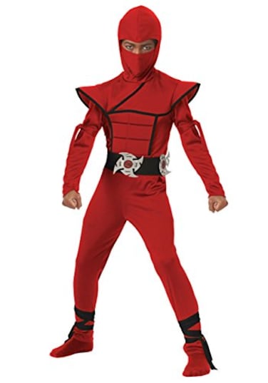 California Costumes Boys Stealth Ninja Child Costume RedBlack