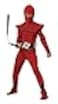 California Costumes Boys Red Stealth Ninja Costume Small 68