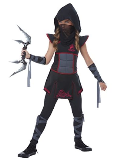 California Costumes Girls Black Ninja Costume Large