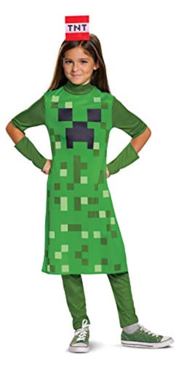 Disguise Minecraft Creeper Girls Costume