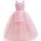 Szytypyl Glinda Costume for Girls Witch Pink Sequins Tulle Dress Up