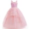 Szytypyl Glinda Costume for Girls Witch Pink Sequins Tulle Dress Up
