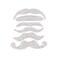 Fun Express White Mustache Assortment