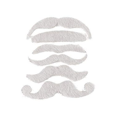 Fun Express White Mustache Assortment