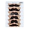 Mustaches Self Adhesive Fake Mustache Mix Novelty False Facial Hair Value Pack 6pcs