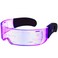 NIUCOO LED Visor Glasses Light Up 7 Colors 4 Modes Cyberpunk Futuristic Luminous Cosplay Glasses Rave Cyber Lightup Goggles High Tech