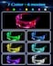 NIUCOO LED Visor Glasses Light Up 7 Colors 4 Modes Cyberpunk Futuristic Luminous Cosplay Glasses Rave Cyber Lightup Goggles High Tech