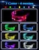 NIUCOO LED Visor Glasses Light Up 7 Colors 4 Modes Cyberpunk Futuristic Luminous Cosplay Glasses Rave Cyber Lightup Goggles High Tech
