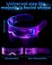 NIUCOO LED Visor Glasses Light Up 7 Colors 4 Modes Cyberpunk Futuristic Luminous Cosplay Glasses Rave Cyber Lightup Goggles High Tech