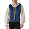 Tyuduo Mens Medieval Renaissance Pirate Vest Gothic Steampunk Waistcoat for Men Blue M