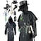 Absolute Vibe Plague Doctor Costume Set Halloween Props Renaissance Medieval Monk Priest Cosplay Outfit Mask Hat Robe Cane Black S