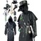 Absolute Vibe Plague Doctor Costume Set Halloween Props Renaissance Medieval Monk Priest Cosplay Outfit Mask Hat Robe Cane Black S