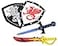 PowerTRC Sword and Shield Play Set Dragon and Lion Shield for Party Favors Pretend Play