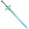 Otakumod SAO Kiritos Foam Sword Fantasy One Hand Foam Medieval Sword Rapier for Cosplay Props Gift Collections Dark Repulser
