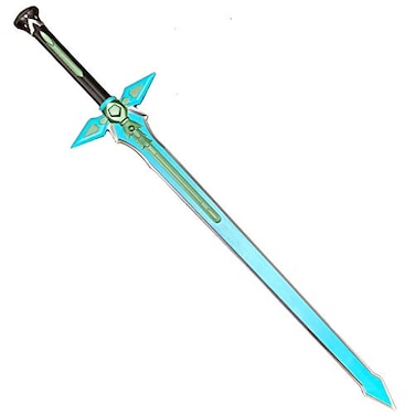 Otakumod SAO Kiritos Foam Sword Fantasy One Hand Foam Medieval Sword Rapier for Cosplay Props Gift Collections Dark Repulser