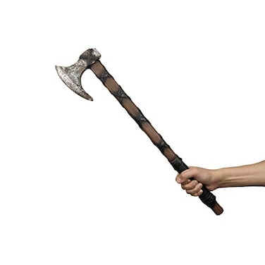 LOOYAR PU Foam Viking Hand Axe Prop for Costume Play LARP Halloween