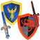 SENSORY4U Foam Sword and Shield Set for Kids Knight Dragon Pretend Play Toy