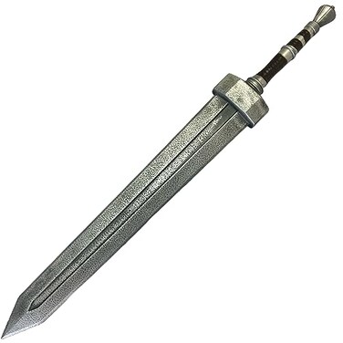 LALAPORT Medieval Fantasy Elden Ring Foam Sword for Video Game Cosplay Costume Prop Collection Gift GreatSword Silver