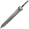 LALAPORT Medieval Fantasy Elden Ring Foam Sword for Video Game Cosplay Costume Prop Collection Gift GreatSword Silver
