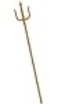 Servllcell Gold Trident 54In King Neptune Trident Costume AccessoryPlastic Poseidon Trident Prop Cosplay Party for Halloween Decoration