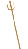Servllcell Gold Trident 54In King Neptune Trident Costume AccessoryPlastic Poseidon Trident Prop Cosplay Party for Halloween Decoration