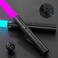 CHLDYCST Lightsaber 2 in 1 Dueling Light Sabers with Rechargeable Light Saber 15 RGB Colors 4 Modes Fx Battle Sound Lightsabers for Adults Christmas Black 2 Pack