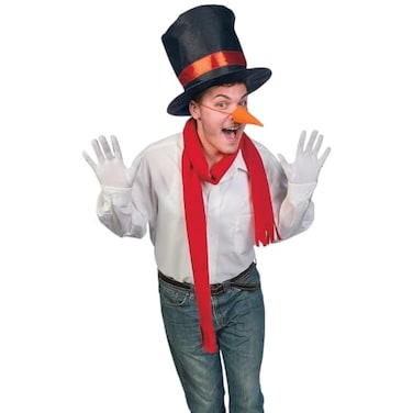 Fun Express Adult Snowman Costume Kit 5 Piece Set Winter Frosty Costumes