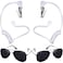 Gejoy 4 Pcs Security Earpiece Costume Fake Earpiece and Glasses Costume Cosplay for Wedding Halloween Party Accessory Kit