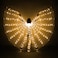 iMucci LED Lights Belly Dance Isis Wings Bellydance Glow Angel dance Wings with Telescopic Sticks Flexible Rods Yellow