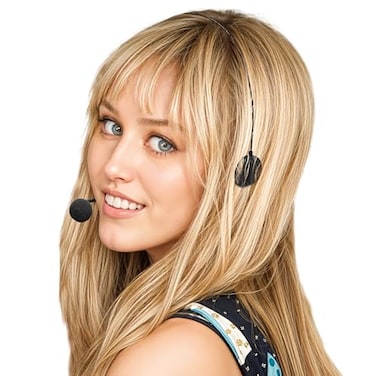 Zadin Pop Star Costume Fake Microphone Headset Prop Mic Celebrity Costumes for Women Popstar Accessories Headphones