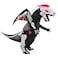 Aiwendish Inflatable Skeleton Dinosaur Costume for Halloween Blow Up Dragon with Wings TRex Cosplay Trex
