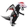 Aiwendish Inflatable Skeleton Dinosaur Costume for Halloween Blow Up Dragon with Wings TRex Cosplay Trex