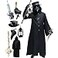 Absolute Vibe Plague Doctor Bird Mask and Hat Combo Set Halloween Costume Steampunk Cosplay Props M BLACK001