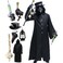 Absolute Vibe Plague Doctor Bird Mask and Hat Combo Set Halloween Costume Steampunk Cosplay Props M BLACK001