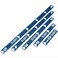 LITKO Armada Multi Range Movement Ruler Set Compatible with Star Wars Armada 5 Pack Fluorescent Blue