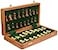 Medieval Replicas Magnetic Travel Chess Board Set Classic Wood Staunton 7 X 7 Inch Pocket Chess Set with Folding Game Board Handmade in Fine Rosewood