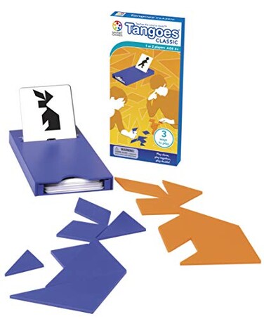 Tangoes SmartGames Classic Tangram Logic Puzzle Game with 54 Challenges Brain Teaser for Ages 5