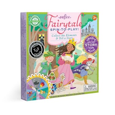 eeBoo Fairytale Spinner Game Award Winning Story Building Spinner Game ScreenFree Fun for 24 Players Kids Ages 5 and up