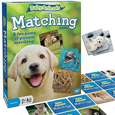 Wonder Forge Baby Animals Matching Game Engaging Memory Booster Age 3 to 5 FastPaced Fun Educational Ideal Gift for Easter