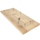 WE Games 4 Player Wooden Cribbage Board Solid Natural Wood 4 Track Board Plastic Pegs and Instructions Card Games for Families and Adults