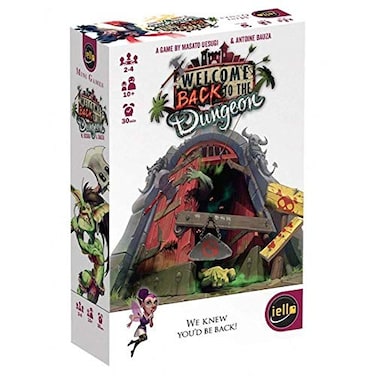 IELLO Welcome Back to The Dungeon Strategy Board Game Stand Alone or Can Be Combined with Welcome to The Dungeon 30 Minute Play Time 2 to 4 Players Ages 10 and Up