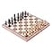 BlueSnail 15 Classic Vintage Standard Folding Wooden Chess Set Foldable Games Board Crafted Carved
