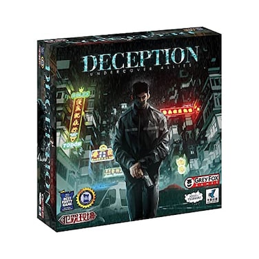 Grey Fox Games Deception Murder in Hong Kong EXPANSION Undercover Allies Social Deduction up to 14 players