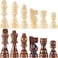 AMEROUS Wooden Chess Pieces Only 32 Pieses 305 KingStorage BagGift Package Standard Tournamen Staunton Wood Chessmen for Chessboard Replacement of Missing Pieces